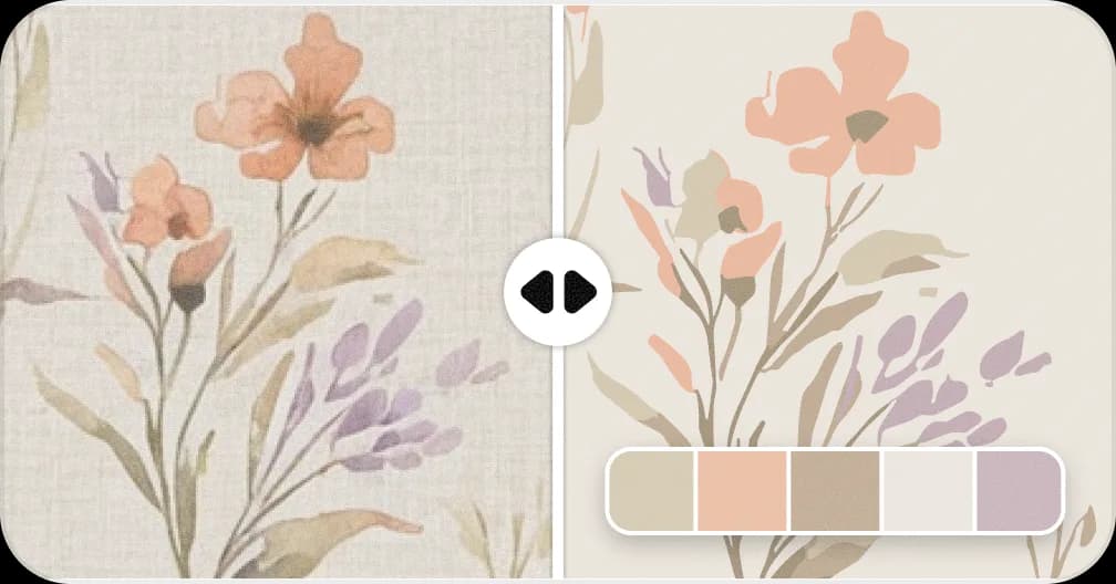 Vectorise patterns to SVG with separated color layers for screen printing