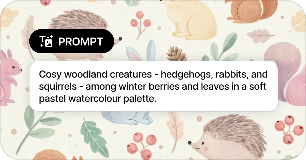 Generate seamless patterns from text prompts — AI pattern generator from description